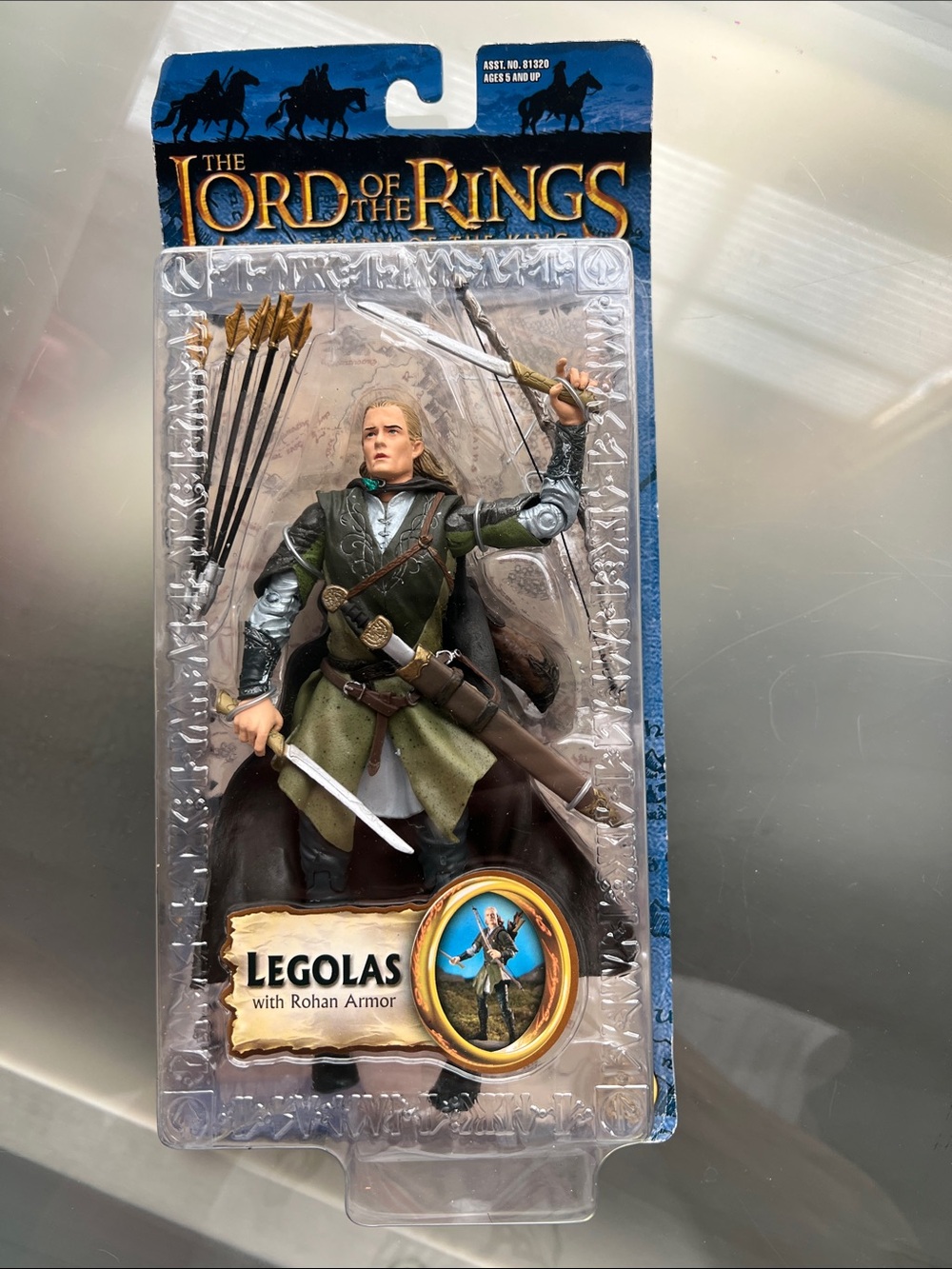 🤺Toy Biz Lord of the Rings Legolas Rohan Armor Action Figure NIB Vintage 2003